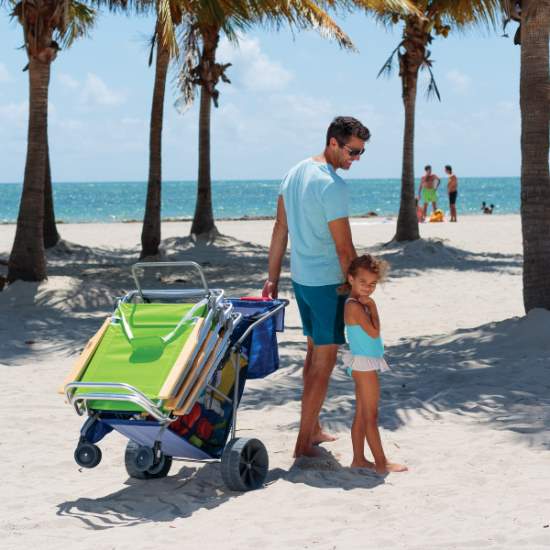 Rio Beach 40 in. Deluxe Wonder Wheeler Cart- Blue (WWC6W-1822-1) This Wonder Wheel is definitely the best accessory that you can bring on your beach trip. 