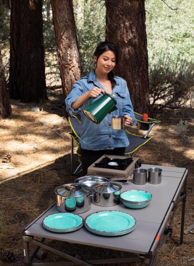 Rio Gear Aluminum Roll Top Camping Table  (T648-1) This camping table is what you need for your camping activity. 