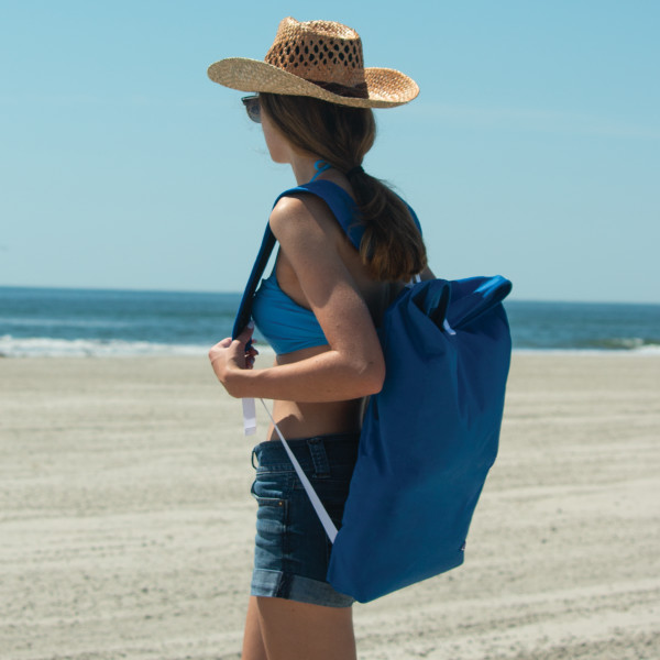 Rio Lace-Up Backpack Beach Chair with Removable Pouch - Blue (SC529R-46-1) This chair is the best accessory that you can bring to your beach trips. 