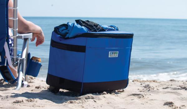 Rio Gear Rolling Soft-Sided Cooler - Blue (RSC1-46-1) This rolling cooler is perfect for your beach getaway! 