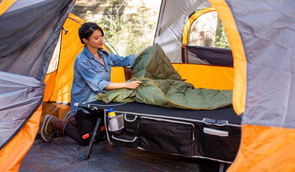 RIO Gear Smart Cot XXL - Black (C602-410-1) This smart cot is what you need for your camping trip! 