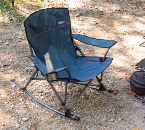 Rio Soft Arm Quad Rocker Chair - Navy (GRQR370-442-1) This chair is best to bring during camp trips. 