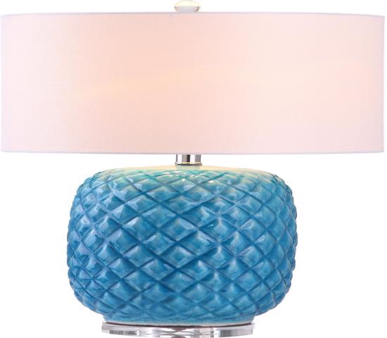 Safavieh Chaney 25 inch Table Lamp - Blue/Off-White (LIT4250A) - Showcases bold statement in your space.