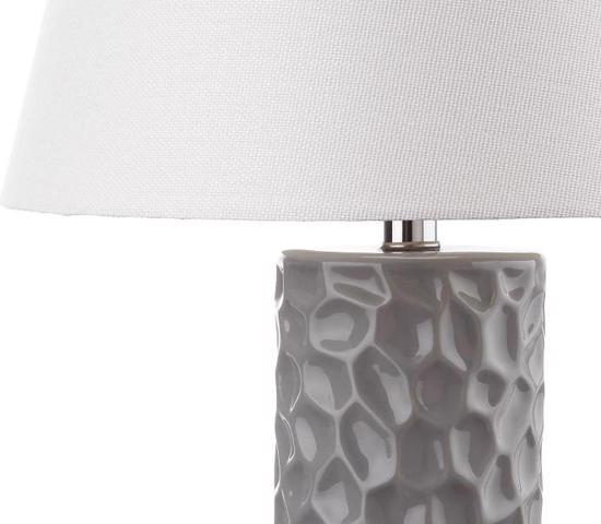 Safavieh Dixon 23.5-inch H Grey Table Lamp - Set of 2 (LIT4249B-SET2) - Dixon table lamps is ideal for transitional interiors