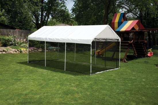 ShelterLogic 10x20 MaxAP and SuperMax Screen Enclosure Kit (25777) This enclosure kit will transform your canopy into a perfect shelter protected from any weather. 