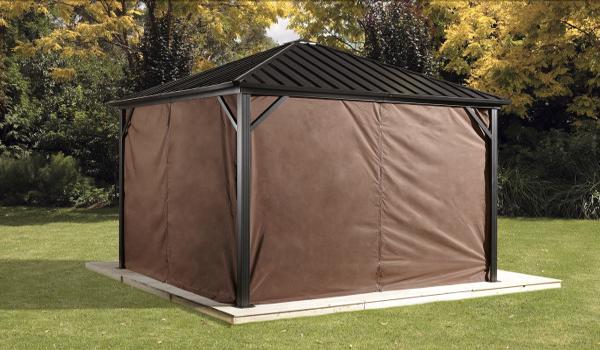 Sojag Curtains for Dakota 10x10 - Brown (135-9157369) This curtain adds privacy and shade to your sun shelter! 
