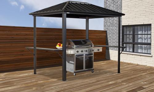 Sojag Dakota 6x8 Grill Gazebo Kit (500-9166873) This gazebo will provide you with all the shade you’ll need while you’re grilling or cooking outdoors.