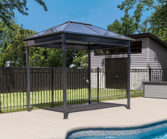 Sojag 7x9 Danxia Gazebo Kit - Gray (309-9168082) This gazebo kit will protect you from the elements while you relax. 