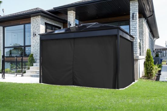  Sojag Diani 10x12 Gazebo Curtains - Black (135-9168853) These curtains will give you the privacy that you need. 