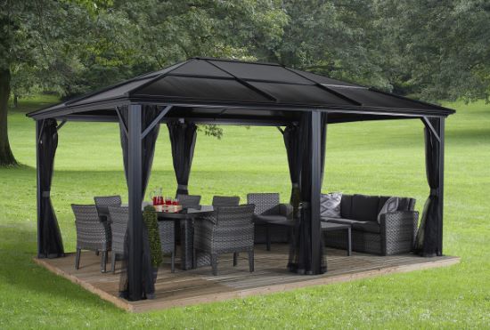 Sojag Meridien 12x16 Gazebo Kit (500-9168372)  This gazebo is a perfect additon to your outdoor setting. 