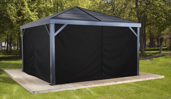 Sojag Curtains for South Beach 12x12 - Black (135-9163360) This curtain is made to protect your sun shelter against any weather. 