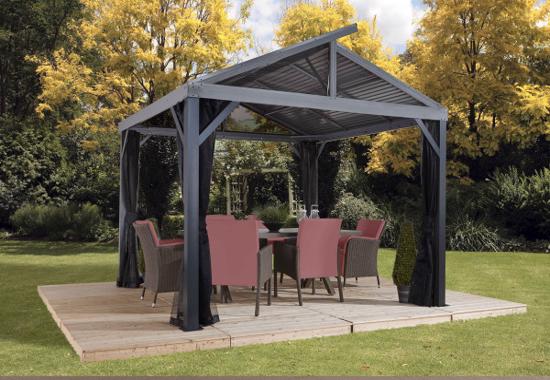 Sojag 12x12 South Beach II Gazebo Kit - Light Brown (500-8162783) This South Beach Gazebo kit  is a practical and reliable outdoor gazebo that'll give stylish shade to any backyard space.