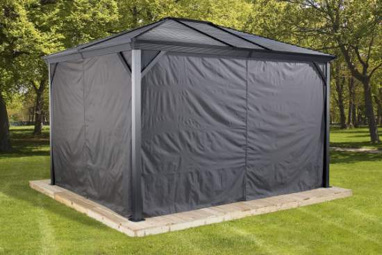Sojag Ventura 10x14 Gazebo Curtains  - Grey (135-9163858) These curtains will give you the shade that you need from the sun. 