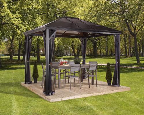 Sojag 10x12 Verona Gazebo Kit - Gray (312-9162868) This gazebo kit is a comfortable place and protects you from the sun. 