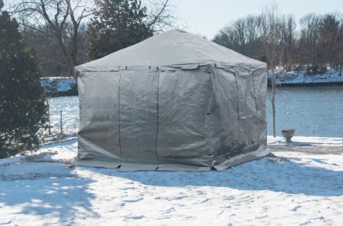 Sojag Universal Winter Cover Plus for 12x12 Gazebos - Grey (135-9168112) This universal winter cover plus will surely protect your gazebo from the harsh winter. 