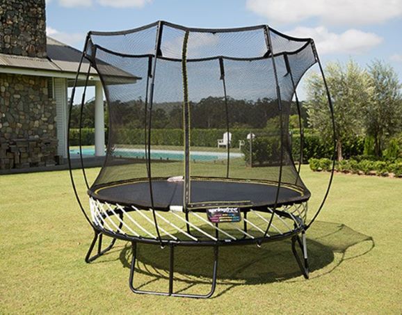 Springfree 8ft. Round Trampoline (R54) This trampoline will let your kids enjoy their stay outdoors. 