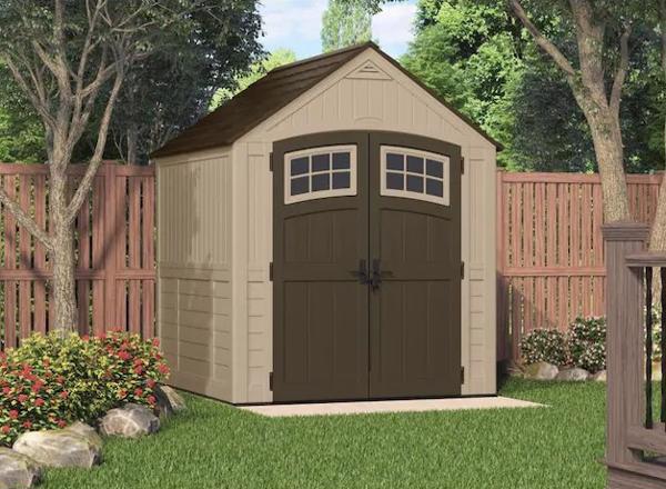 Suncast 7x7 Sutton Storage Shed Kit - Sand (BMS7791) This shed is an ideal addition to your backyard.  