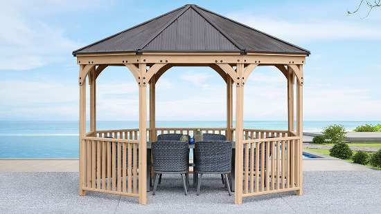 Yardistry 12x12 Meridian Octagon Gazebo Kit - Perfect addition to any outdoor setting. 
