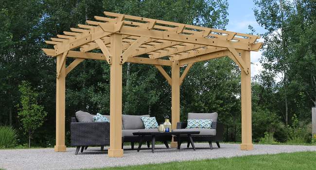  Yardistry 10x12 Meridian Pergola Kit (YM11921) The best place where we can relax after a whole day work. 