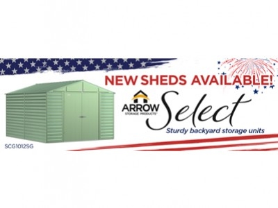 Avail the Memorial Day Sale on Our Newest Line of Arrow Sheds Now!