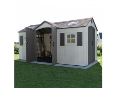 SAVE $750 WHEN YOU BUY LIFETIME 15X8 STORAGE SHED KIT- DUAL ENTRY!!
